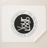 ビジネスロゴおよびモダン編集可能シンプル文字 シェルパブランケット (正面(横))