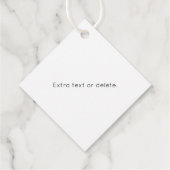 ビジネスロゴおよびモダン編集可能シンプル文字 フェイバータグ (裏面)