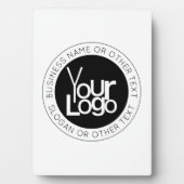 ビジネスロゴおよびモダン編集可能シンプル文字 フォトプラーク (正面)