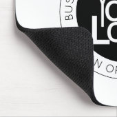 ビジネスロゴおよびモダン編集可能シンプル文字 マウスパッド (コーナー)