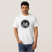 ビジネスロゴおよびモダン編集可能シンプル文字 Tシャツ (正面フル)