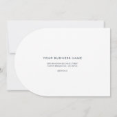ビジネスロゴおよび企業のWebサイトサンキューカード 招待状 (裏面)