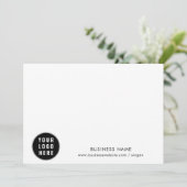 ビジネスロゴおよび会社のカスタムクライアント サンキューカード (スタンド正面)