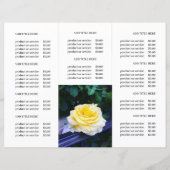 ビジネスロゴおよび写真3折パンフレット (裏面)