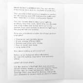 ビジネスロゴおよび文字モダン3折パンフレット 三つ折り招待状 (内部最初)