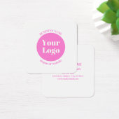 ビジネスロゴおよび編集可能な文字テンプレート | ピンク (デスク)
