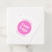 ビジネスロゴおよび編集可能な文字テンプレート | ピンク フェイバータグ (インサイチュ)