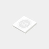 ビジネスロゴおよび編集可能文字ホワイト&グレー ポストイット (アングル)