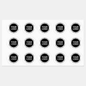 ビジネスロゴおよび編集可能文字防水 ラベル (シート)