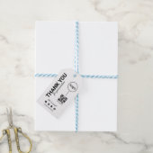 ビジネスロゴおよびQrコード衣料価格ラベル ギフトタグ (より糸付き)