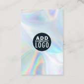 ビジネスロゴおよびQRコードDIYホログラフィック 名刺 (裏面)