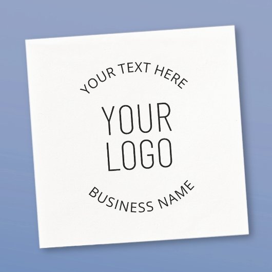 ビジネスロゴとカスタマイズ可能なメッセージ スタンダードカクテルナプキン