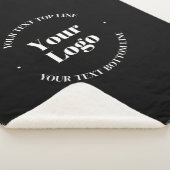 ビジネスロゴとカスタマイズ可能な文字テンプレート シェルパブランケット (3/4)