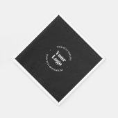 ビジネスロゴとカスタマイズ可能な文字テンプレート スタンダードランチョンナプキン (角)