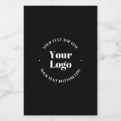 ビジネスロゴとカスタマイズ可能な文字テンプレート フードラベル (シングルラベル)