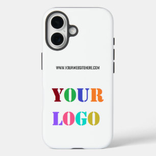 ビジネスロゴとカスタム文字テンプレート iPhone 16ケース