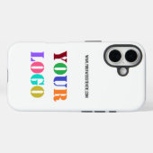 ビジネスロゴとカスタム文字テンプレート Case-Mate iPhoneケース (裏面 (横))