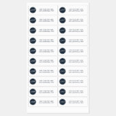 ビジネスロゴとビジネスカスタム文字の追加 ラベル (シート)