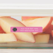 ビジネスロゴとビジネスカスタム文字の追加 ラベル (貼付)