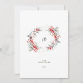 ビジネスロゴとフォトフォトで最も幸せなリース シーズンカード (正面)