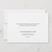 ビジネスロゴと会社のWebサイトのカスタム サンキューカード (裏面)