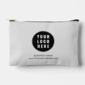 ビジネスロゴと会社のWebサイトのモダンスワッグ アクセサリーポーチ (正面)