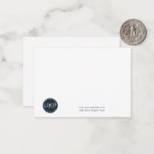 ビジネスロゴと会社のWebサイトの共同作業者の追加 ノートカード (正面/裏面インサイチュ)