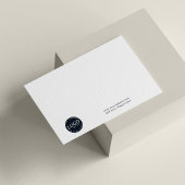 ビジネスロゴと会社のWebサイトの従業員の追加 ノートカード