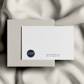 ビジネスロゴと会社のWebサイトの従業員の追加 ノートカード