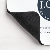 ビジネスロゴと会社のWebサイトの従業員の追加 マウスパッド (コーナー)