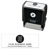 ビジネスロゴと会社のWebサイトの追加カスタム方法 セルフインキングスタンプ (インサイチュ)