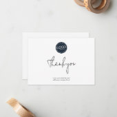 ビジネスロゴと会社のWebサイトを追加いただきありがとうございます ノートカード (正面/裏面インサイチュ)