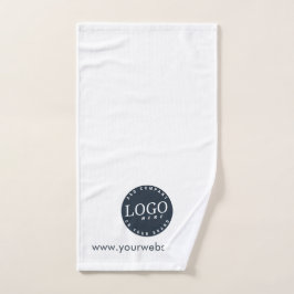 ビジネスロゴと会社のWebサイトクライアントの追加 ハンドタオル