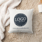 ビジネスロゴと会社のWebサイトショールーム クッション (ブランケット)