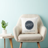 ビジネスロゴと会社のWebサイトショールーム クッション (椅子)