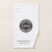 ビジネスロゴと会社のWebサイトプロモーションの追加 ハンドタオル (ハンドタオル)