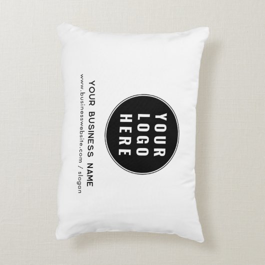 ビジネスロゴと会社のWebサイトプロモーション アクセントクッション (裏面(縦))