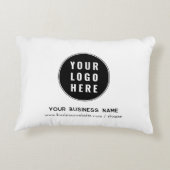 ビジネスロゴと会社のWebサイトプロモーション アクセントクッション (裏面)