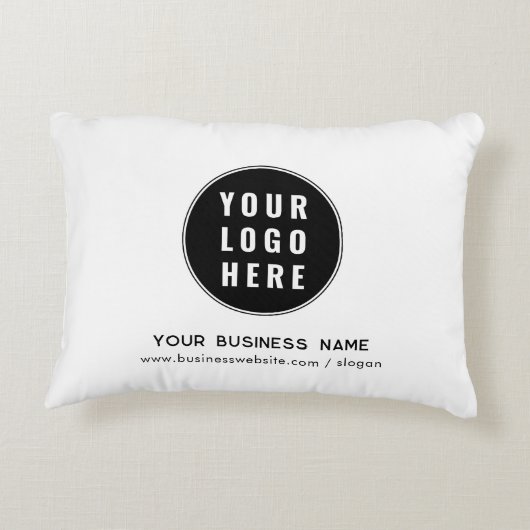 ビジネスロゴと会社のWebサイトプロモーション アクセントクッション (裏面)