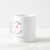 ビジネスロゴと会社のWebサイト コーヒーマグカップ (正面左)