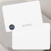 ビジネスロゴと会社従業員の追加 サンキューカード