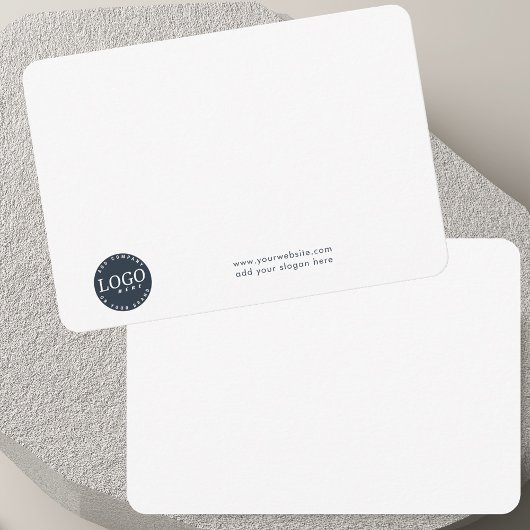 ビジネスロゴと会社従業員の追加 サンキューカード