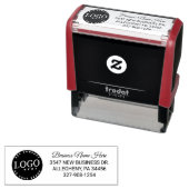 ビジネスロゴと差出人住所の追加 セルフインキングスタンプ (インサイチュ)