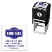 ビジネスロゴと差出人住所電話の追加 セルフインキングスタンプ (インサイチュ)