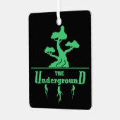 ビジネスロゴと情報お客様の評価 メタルオーナメント (正面左)