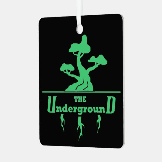 ビジネスロゴと情報お客様の評価 メタルオーナメント (正面左)