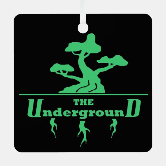 ビジネスロゴと情報お客様の評価 メタルオーナメント (正面)