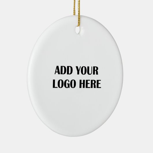 ビジネスロゴと情報お客様への贈り物 セラミックオーナメント (右)
