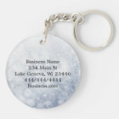 ビジネスロゴと情報の追加 キーホルダー (裏面)