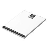 ビジネスロゴと情報を含む基本連絡Office ノートパッド (回転)